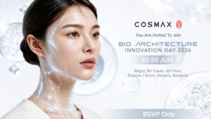 ปักหมุด! COSMAX เตรียมเปิดโลกความงามแห่งอนาคต ในงาน “COSMAX Innovation Day 2026” เผยเทรนด์ Longevity Beauty พร้อมนวัตกรรมสกินแคร์ระดับเซลล์ และโซลูชัน OEM/ODM ครบวงจร