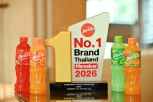“ดีโด้” ตอกย้ำผู้นำตลาดน้ำผลไม้ Non 100% ครองที่ 1 ในใจผู้บริโภค 8 ปีซ้อน คว้ารางวัล Marketeer No.1 Brand Thailand 2025-2026 สะท้อนความสำเร็จจากความเชื่อมั่นของผู้บริโภคทั่วประเทศไทย